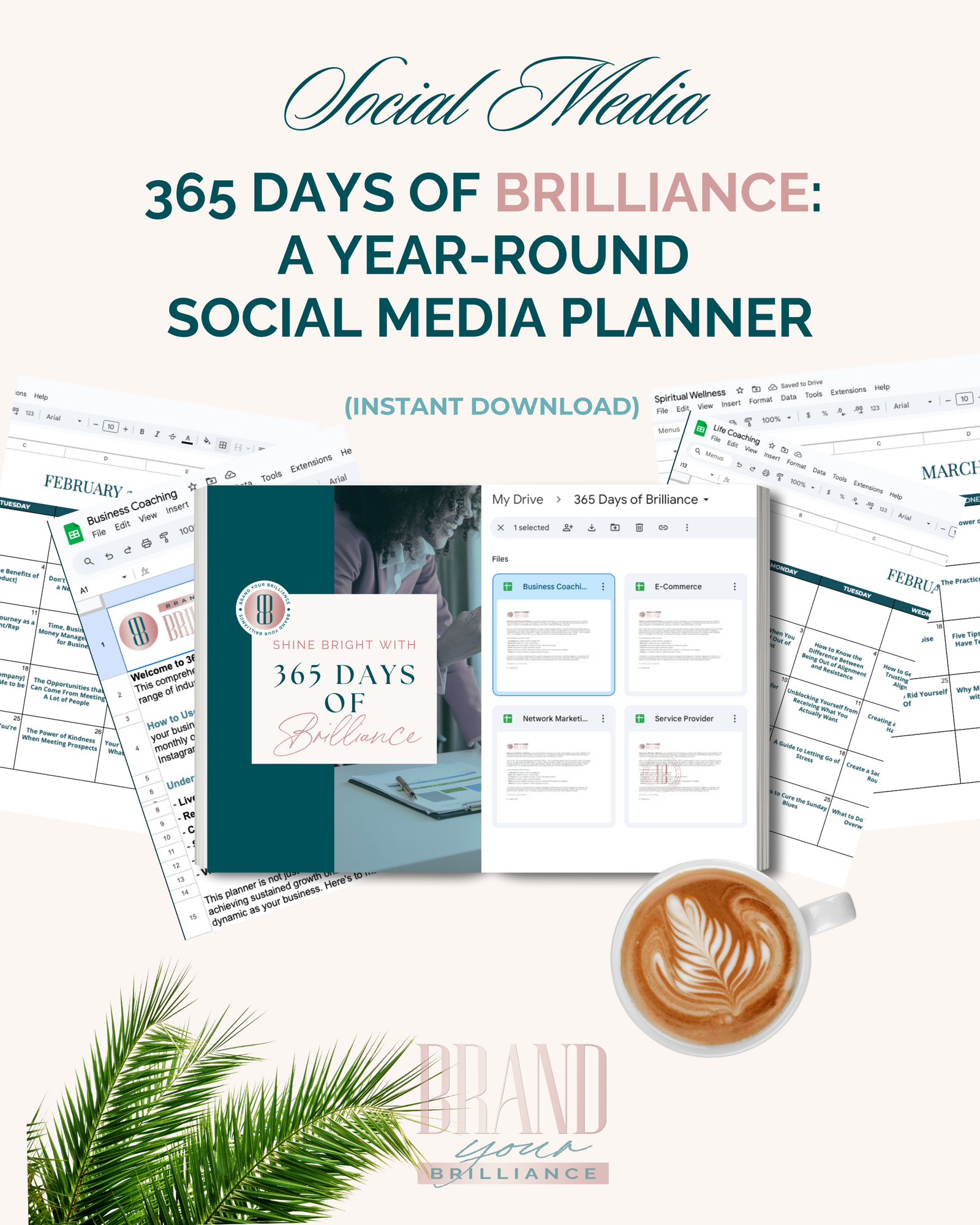 365 Days of Brilliance Social Media Planner
