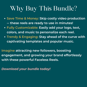 Melanin Faceless Reels & Photos Bundle